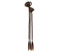 LYVQZPWLRla tessitura dei capelli, Extension for capelli sintetici con coda di cavallo, corda elastica for capelli, parrucche, capelli intrecciati resistenti al calore, neri naturali, for donne(T1B332