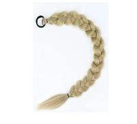 LYVQZPWLRla tessitura dei capelli, Extension for capelli sintetici intrecciati a coda di cavallo lunga 24 pollici for donne, coda di cavallo marrone scuro con corda for capelli, fibra ad alta temperat