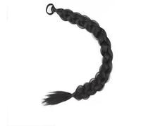 LYVQZPWLRla tessitura dei capelli, Extension for capelli sintetici intrecciati a coda di cavallo lunga 24 pollici for donne, coda di cavallo marrone scuro con corda for capelli, fibra ad alta temperat