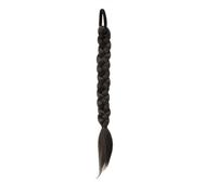 LYVQZPWLRla tessitura dei capelli, Extension for capelli sintetici intrecciati alla moda for donne con elastico for capelli, capelli finti neri e marroni(3)