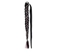 LYVQZPWLRla tessitura dei capelli, Extension for capelli sintetici lisci lunghi 20 pollici, intrecciati a spina di pesce con coulisse, biondi, for donne(1BSpnnrk20Inch60g)