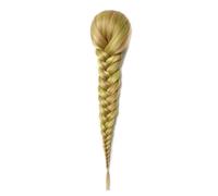 LYVQZPWLRla tessitura dei capelli, Extension for capelli sintetici lisci lunghi 20 pollici, intrecciati a spina di pesce con coulisse, biondi, for donne(0045H18 75g)