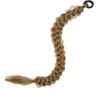 LYVQZPWLRla tessitura dei capelli, Extension for coda di cavallo intrecciata da 24 pollici, parrucca sintetica nera e bionda con fascia elastica comfort for donne(27)