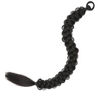 LYVQZPWLRla tessitura dei capelli, Extension for coda di cavallo intrecciata da 24 pollici, parrucca sintetica nera e bionda con fascia elastica comfort for donne(2)