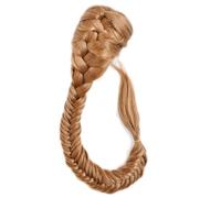 LYVQZPWLRla tessitura dei capelli, Extension for coda di cavallo sintetica, con coulisse regolabile e due clip, for donna, con treccia lunga e liscia.(27)