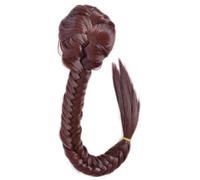 LYVQZPWLRla tessitura dei capelli, Extension for coda di cavallo sintetica, con coulisse regolabile e due clip, for donna, con treccia lunga e liscia.(33)