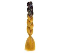 LYVQZPWLRla tessitura dei capelli, Extension for trecce sintetiche, capelli intrecciati color arcobaleno, 24 pollici, for acconciatura fai da te da donna(H9)