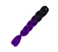 LYVQZPWLRla tessitura dei capelli, Extension for trecce sintetiche da 24 pollici, in fibra resistente al calore, for donne rosse e nere.(B21)