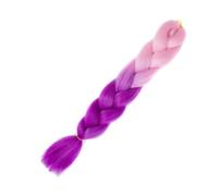 LYVQZPWLRla tessitura dei capelli, Extension for trecce sintetiche da 24 pollici, in fibra resistente al calore, for donne rosse e nere.(B37)