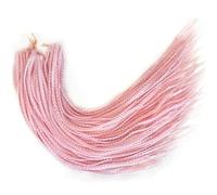 LYVQZPWLRla tessitura dei capelli, Trecce all'uncinetto da donna, treccia boxe sintetica da 24 pollici, 22 radici/pezzo, extension for capelli intrecciati, trecce in fibra termica(39M,24inches#7PcsLot
