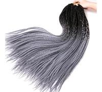 LYVQZPWLRla tessitura dei capelli, Trecce all'uncinetto da donna, treccia boxe sintetica da 24 pollici, 22 radici/pezzo, extension for capelli intrecciati, trecce in fibra termica(2,24inches#7PcsLot)