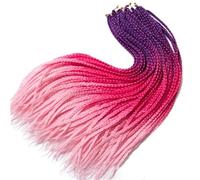 LYVQZPWLRla tessitura dei capelli, Trecce all'uncinetto da donna, treccia boxe sintetica da 24 pollici, 22 radici/pezzo, extension for capelli intrecciati, trecce in fibra termica(99,24inches#7PcsLot)