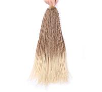 LYVQZPWLRla tessitura dei capelli, Trecce all'uncinetto intrecciate for donne, 30 ciocche, trecce all'uncinetto nere, marroni e viola, trecce sintetiche for donne(27 613,18inches#1PcsLot)