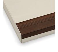 LYVQZPWLRSeparazione Piatta, Proteggi-Bordi Antiscivolo Effetto Legno, Strisce di Finitura for Bordi di Scale(Black Walnut)