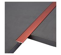 LYVQZPWLRSeparazione Piatta, Striscia di Transizione for Pavimenti in Lega di Alluminio for Interni, Strisce di Transizione con scanalatura a T(Red,Length 90cm/35in)