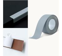 LYVQZPWLRSeparazione Piatta, Striscia Protettiva autoadesiva in PVC for Bordi(Grijs)