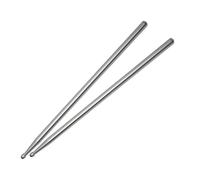 LYVQZPWLRspazzolino a tamburo, Bacchette for batteria 5A Bacchette for batteria in metallo for strumenti a percussione Bacchette for batteria Mallet for adulti, bambini e principianti(Silver)