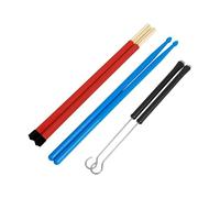 LYVQZPWLRspazzolino a tamburo, Bacchette for batteria, spazzole for batteria, set di bacchette for batteria jazz, strumenti a percussione for adulti, bambini e principianti