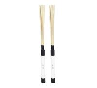 LYVQZPWLRspazzolino a tamburo, Spazzole for batteria, bacchette for batteria, bacchette for batteria jazz, spazzole for batteria, bacchette in legno for rullanti(White)