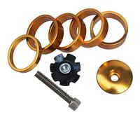LYVQZPWLRTappo top auricolare bici, Tappo for serie sterzo MTB, tappo for tubo superiore della bicicletta, vite, distanziale for serie sterzo, anello forcella, distanziali anteriori da 1 1/8 di pollic