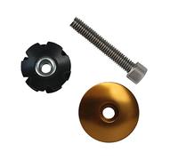 LYVQZPWLRTappo top auricolare bici, Tappo for serie sterzo MTB, tappo for tubo superiore della bicicletta, vite, distanziale for serie sterzo, anello forcella, distanziali anteriori da 1 1/8 di pollic