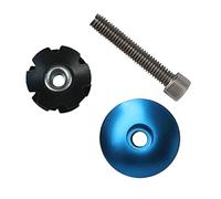 LYVQZPWLRTappo top auricolare bici, Tappo for serie sterzo MTB, tappo for tubo superiore della bicicletta, vite, distanziale for serie sterzo, anello forcella, distanziali anteriori da 1 1/8 di pollic