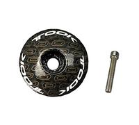LYVQZPWLRTappo top auricolare bici, Tappo serie sterzo in fibra di carbonio, tappo superiore attacco manubrio T800 3K MTB strada mountain bike superleggero, bullone di copertura tappo superiore serie