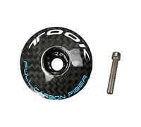 LYVQZPWLRTappo top auricolare bici, Tappo serie sterzo in fibra di carbonio, tappo superiore attacco manubrio T800 3K MTB strada mountain bike superleggero, bullone di copertura tappo superiore serie