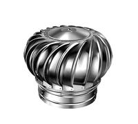 LYVQZPWLRVentilatori di turbina sul tetto, Ventilatore da tetto non elettrico in acciaio inossidabile 304, sfiato for canna fumaria for turbine eoliche(300mm/11.8in)
