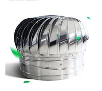 LYVQZPWLRVentilatori di turbina sul tetto, Ventilatore da tetto non elettrico in acciaio inossidabile, sfiato dell'aria for soffitta di turbine eoliche(400mm/15.7in)