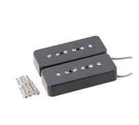 Lyws 2PCS Alnico 5 saponetta humbucker per la chitarra elettrica LP P90 nero