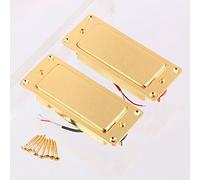 Lyws 2PCS Noiseless Golden mini humbucker chitarra pickup ponte e collo per LP
