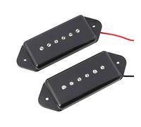 Lyws 2PCS saponetta Dogear Style chitarra pickup collo Bridgr 50 mm/52 MM, Black