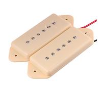 Lyws 2PCS saponetta Dogear Style chitarra pickup collo Bridgr 50 mm/52 MM, Ivory