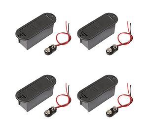 Lyws 4pcs attivo Bass Guitar pickup 9 V battery Holder box case con connettore Snap