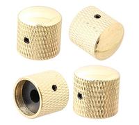Lyws 4pcs ottone manopola tono del volume manopole di controllo per chitarra elettrica tipo di vite, Gold