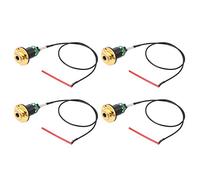 Lyws 4pcs Red pickup piezo sotto sella Golden End pin jack per ukulele chitarra