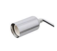 Lyws E14 vite base in ceramica rotonda lampadina zoccolo del supporto adattatore cromato
