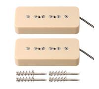 LYWS LP P90 Chitarra Elettrica Alnico 5 Pickup W/Metallo Intrecciato Avorio