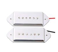 LYWS P90 Dogear Single Coil Neck/Bridge Pickup set per chitarra elettrica, argento
