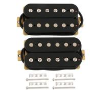 LYWSMSK Alnico 2 pickup Humbucker per chitarra elettrica, con manico e ponte a doppia bobina, colore nero