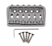 LYWSMSK Cromo 6 Corde Chitarra Ponte Fisso Chitarra Elettrica Hardtail Ponte per Start/Tel