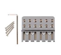 LYWSMSK Dado di bloccaggio in ottone cromato a 6 corde per chitarra, serratura a corda