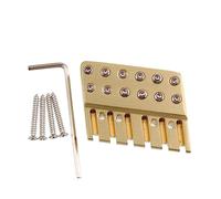 LYWSMSK Dado di bloccaggio in ottone per chitarra senza testa a 6 corde, serratura a corde