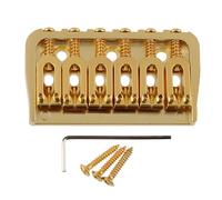 LYWSMSK Oro 6 Corde Chitarra Ponte Fisso Chitarra Elettrica Hardtail Ponte per Start/Tele