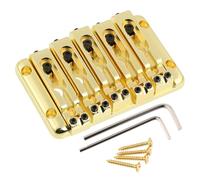 LYWSMSK Ponte per basso a 5 corde con selle regolabili indipendenti per il corpo BB285 (oro)