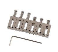 LYWSMSK Sella per ponte per chitarra elettrica Fender Stratocaster, Stratocaster, Telecaster, 6 pezzi, in lega di zinco (10,5 mm)