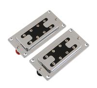 LYWSMSK Set pickup humbucker per basso elettrico a 4 corde, cromato, con manico e ponte
