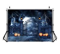 LYWYGG 10 x 8FT - Sfondo fotografico di Halloween, scena notturna con lanterna, decorazione per feste e accessori per feste per bambini CP-412-1008