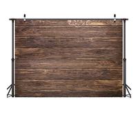 LYWYGG 10x8FT Sottile Vinile Marrone Fondale in Legno per Fotografi Sfondo di Pareti in Legno Retrò Panno di Cotone Senza Cuciture per Oggetti di Scena in Studio Fotografico CP-19-1008